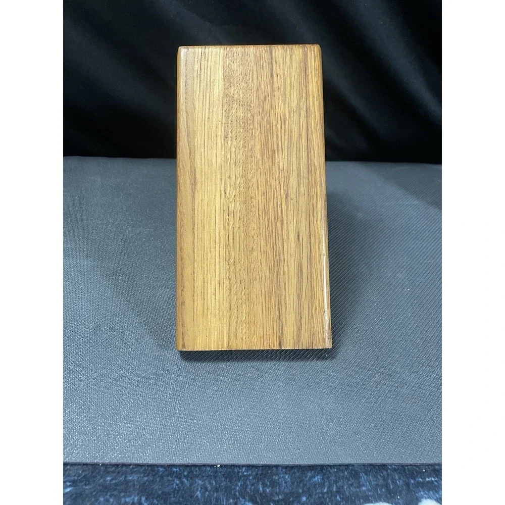 Cutco Knife Block‎ 4 Knife Slots 1 Steel Slot Solid Oak Wood Storage Countertop